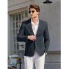 imageCOOFANDY Mens Casual Sport Coat Blazer Two Buttons Knit Lightweight Suit JacketsNavy