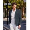 imageCOOFANDY Mens Casual Sport Coat Blazer Two Buttons Knit Lightweight Suit JacketsNavy