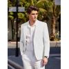 imageCOOFANDY Mens Casual Sport Coat Blazer Two Buttons Knit Lightweight Suit JacketsWhite