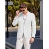 imageCOOFANDY Mens Casual Sport Coat Blazer Two Buttons Knit Lightweight Suit JacketsWhite