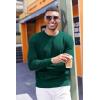 imageCOOFANDY Mens Crewneck Sweater Dress Long Sleeve Pullover Sweater Knit Lightweight SweatersGreen