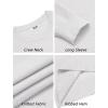 imageCOOFANDY Mens Crewneck Sweater Dress Long Sleeve Pullover Sweater Knit Lightweight SweatersWhite