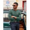 imageCOOFANDY Mens Henley Shirts Long Sleeve TShirt Lightweight Fashion Casual Pullover Tee ShirtGreen