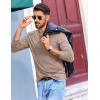 imageCOOFANDY Mens Henley Shirts Long Sleeve TShirt Lightweight Fashion Casual Pullover Tee ShirtKhaki