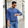 imageCOOFANDY Mens Henley Shirts Long Sleeve TShirt Lightweight Fashion Casual Pullover Tee ShirtRoyal Blue