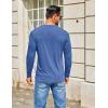 imageCOOFANDY Mens Henley Shirts Long Sleeve TShirt Lightweight Fashion Casual Pullover Tee ShirtRoyal Blue