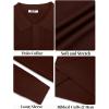imageCOOFANDY Mens Knit Polo Sweater Long Sleeve Polo Sweaters Casual Knitted Button Collar Pullover SweaterBrown
