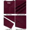 imageCOOFANDY Mens Knit Polo Sweater Long Sleeve Polo Sweaters Casual Knitted Button Collar Pullover SweaterWine Red