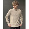 imageCOOFANDY Mens Knit Pullover Sweater Long Sleeve Casual Sweater Open Front Ribbed SweaterLight Khaki