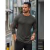imageCOOFANDY Mens Long Sleeve T Shirts Casual Crew Neck Tee Shirts Lightweight Soft Pullover TopsDark Grey