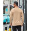 imageCOOFANDY Mens Long Sleeve T Shirts Casual Crew Neck Tee Shirts Lightweight Soft Pullover TopsKhaki