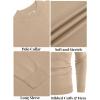 imageCOOFANDY Mens Mock Turtleneck Ribbed Knit Pullover Sweater Casual Lightweight Slim fit Dress SweaterBeige