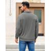 imageCOOFANDY Mens Polo Shirts 2025 Long Sleeve Casual Golf Shirts Light Weight Moisture Wicking Pullover ShirtsDark Grey