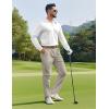 imageCOOFANDY Mens Polo Shirts 2025 Long Sleeve Casual Golf Shirts Light Weight Moisture Wicking Pullover ShirtsWhite