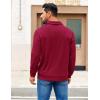 imageCOOFANDY Mens Polo Shirts 2025 Long Sleeve Casual Golf Shirts Light Weight Moisture Wicking Pullover ShirtsWine Red