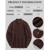 imageCOOFANDY Mens Quarter Zip Sweater Casual Slim Fit Pullovers Sweaters Knit Twill Texture PulloverCoffee