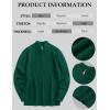 imageCOOFANDY Mens Quarter Zip Sweater Casual Slim Fit Pullovers Sweaters Knit Twill Texture PulloverGreen