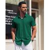 imageCOOFANDY Mens Short Sleeve Dress Shirts Button Down Shirts Regular Fit Business Casual Shirt with PocketDark Green