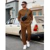 imageCOOFANDY Mens Tracksuit 2 Piece Sweatsuit Set Long Sleeve Pullover Athletic Suit For Sports Casual Fitness JoggingBrown