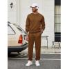 imageCOOFANDY Mens Tracksuit 2 Piece Sweatsuit Set Long Sleeve Pullover Athletic Suit For Sports Casual Fitness JoggingBrown