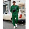 imageCOOFANDY Mens Tracksuit 2 Piece Sweatsuit Set Long Sleeve Pullover Athletic Suit For Sports Casual Fitness JoggingDeep Green