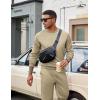 imageCOOFANDY Mens Tracksuit 2 Piece Sweatsuit Set Long Sleeve Pullover Athletic Suit For Sports Casual Fitness JoggingKhaki