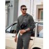 imageCOOFANDY Mens Tracksuit 2 Piece Sweatsuit Set Long Sleeve Pullover Athletic Suit For Sports Casual Fitness JoggingStyle Bdark Grey