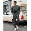imageCOOFANDY Mens Tracksuit 2 Piece Sweatsuit Set Long Sleeve Pullover Athletic Suit For Sports Casual Fitness JoggingStyle Bdark Grey