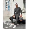 imageCOOFANDY Mens Tracksuit 2 Piece Sweatsuit Set Long Sleeve Pullover Athletic Suit For Sports Casual Fitness JoggingStyle Bdark Grey