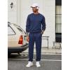 imageCOOFANDY Mens Tracksuit 2 Piece Sweatsuit Set Long Sleeve Pullover Athletic Suit For Sports Casual Fitness JoggingStyle Bnavy Blue