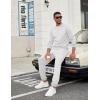 imageCOOFANDY Mens Tracksuit 2 Piece Sweatsuit Set Long Sleeve Pullover Athletic Suit For Sports Casual Fitness JoggingWhite