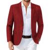imageCOOFANDY Mens Blazer Casual Sport Coats Two Buttons Lightweight Suit JacketRed