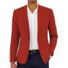 imageCOOFANDY Mens Casual Blazer Slim Fit Lightweight Sport Coat One Button Suit JacketDark Red