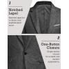imageCOOFANDY Mens Blazer Casual Sport Coats Slim Fit One Button Suit Jacket Lightweight Sports JacketSoft Black