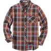 imageCOOFANDY Mens Flannel Plaid Shirts Long Sleeve Button Down Shirts Casual Fall Shirt JacketBrown