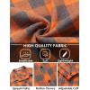 imageCOOFANDY Mens Flannel Plaid Shirts Long Sleeve Button Down Shirts Casual Fall Shirt JacketOrange