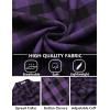 imageCOOFANDY Mens Flannel Plaid Shirts Long Sleeve Button Down Shirts Casual Fall Shirt JacketPurple