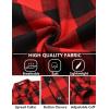 imageCOOFANDY Mens Flannel Plaid Shirts Long Sleeve Button Down Shirts Casual Fall Shirt JacketRed