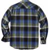 imageCOOFANDY Mens Flannel Plaid Shirts Long Sleeve Casual Button Down Shirt with PocketsGreen Blue  Black Plaid
