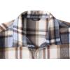imageCOOFANDY Mens Flannel Shirts Casual Button Down Plaid Shirt Jacket Long Sleeve Fleece Shacket with PocketsLight Blue