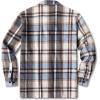imageCOOFANDY Mens Flannel Shirts Casual Button Down Plaid Shirt Jacket Long Sleeve Fleece Shacket with PocketsLight Blue
