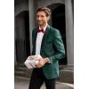 imageCOOFANDY Mens Floral Tuxedo Suit Jacket Slim Fit Dinner Jacket Party Prom Wedding Blazer JacketsGreen