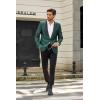 imageCOOFANDY Mens Floral Tuxedo Suit Jacket Slim Fit Dinner Jacket Party Prom Wedding Blazer JacketsGreen