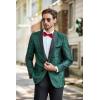 imageCOOFANDY Mens Floral Tuxedo Suit Jacket Slim Fit Dinner Jacket Party Prom Wedding Blazer JacketsGreen