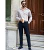 imageCOOFANDY Mens Luxury Satin Dress Shirt Shiny Silk Long Sleeve Button Up Shirts Wedding Shirt Party PromForal  Silver