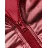 imageCOOFANDY Mens Metallic Jacket 70s Disco Dance Party Costume Shiny Varsity Zipper Baseball Bomber JacketRed