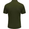 imageCOOFANDY Mens Mock Turtleneck Sweater Short Sleeve Casual Basic Tops Ribbed Knit Pullover Solid TeeArmy Green