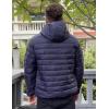 imageCOOFANDY Mens Packable Puffer Jacket Lightweight Hooded Insulated Winter Coat Windproof Zipper Down JacketNavy Blue