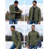 imageCOOFANDY Mens Puffer Jacket Packable Lightweight Jackets Winter Coat Windproof Zipper Down JacketArmy Green
