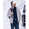 imageCOOFANDY Mens Puffer Jacket Packable Lightweight Jackets Winter Coat Windproof Zipper Down JacketLight Grey